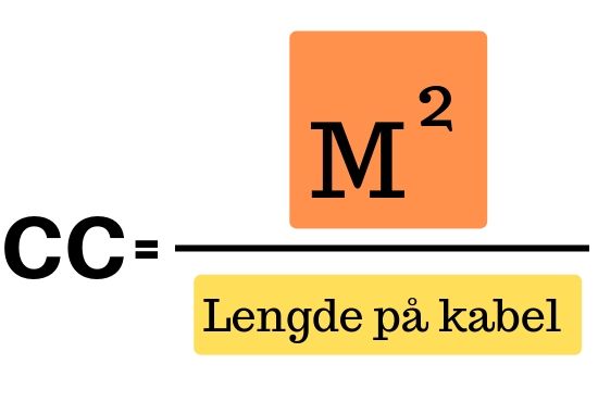 formel för beräkning av värmekabelavstånd cc