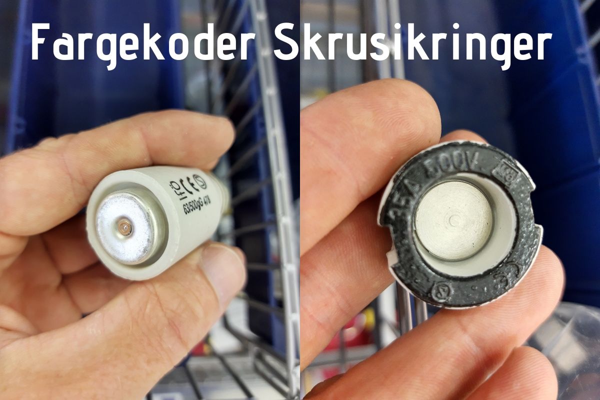 farge på skrusikringer