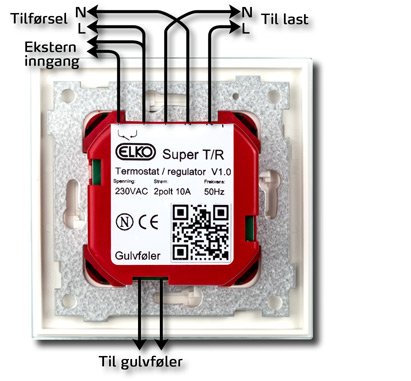 Termostat varmekabler klikker