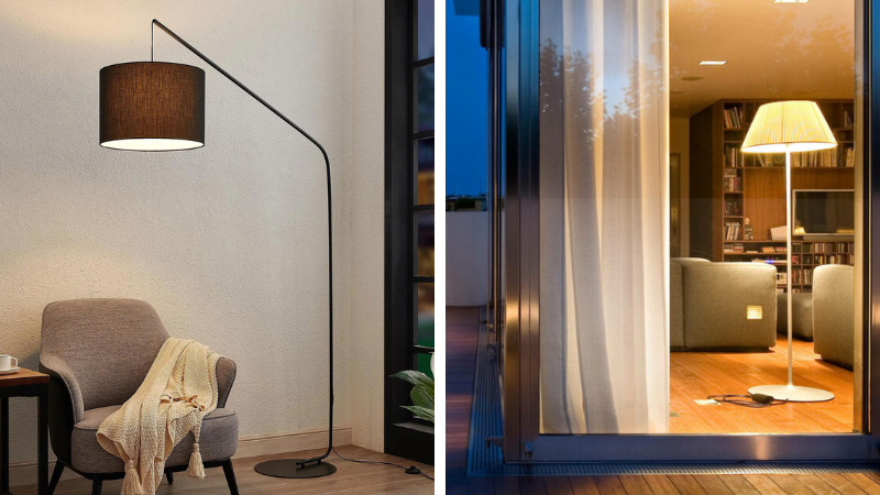 Gulvlampe til stue - inspirasjon for gulvlamper som passer kjempefint til stuen